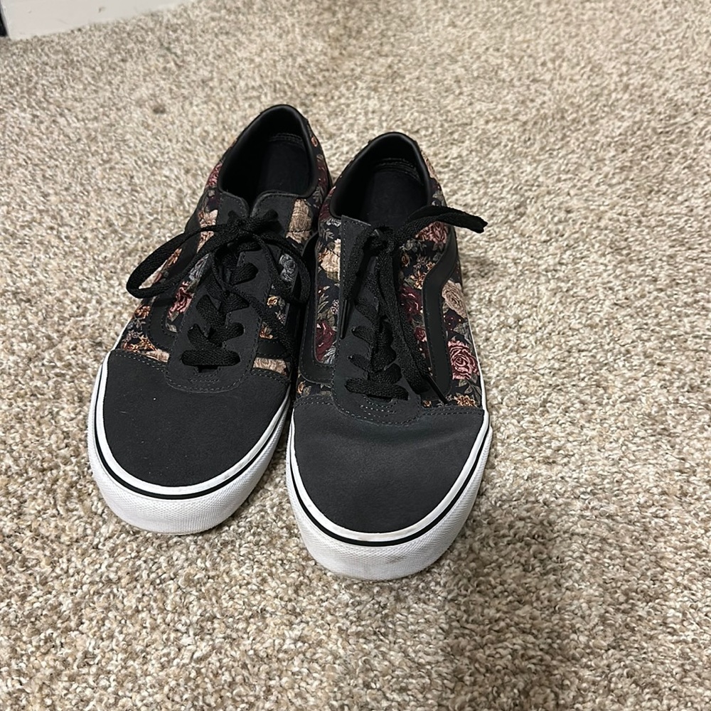 Floral Vans Size 10